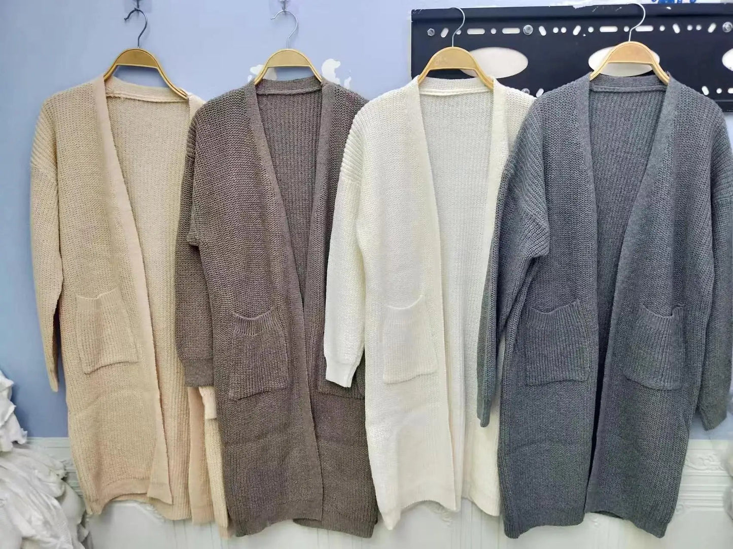 2 Pockets Sweater Cardigan - Bubble Girl