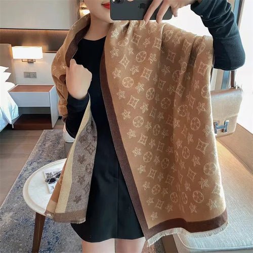 Bohemian Style Cashmere Scarf With Pattern - Bubble Girl