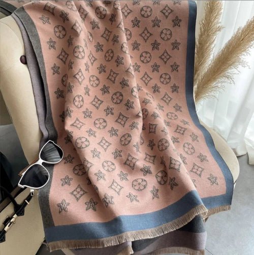 Bohemian Style Cashmere Scarf With Pattern - Bubble Girl