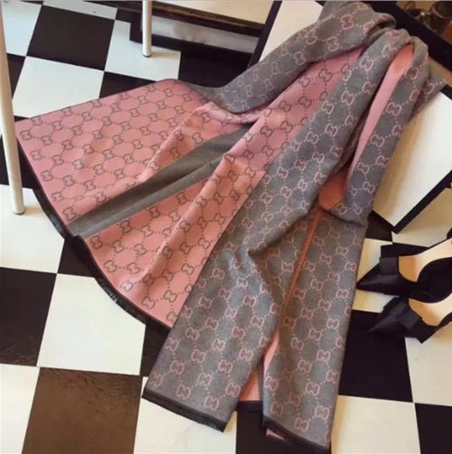 Bohemian Style Cashmere Scarf With Pattern - Bubble Girl