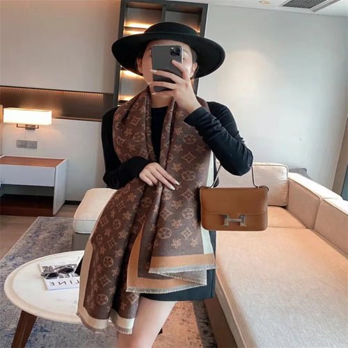 Bohemian Style Cashmere Scarf With Pattern - Bubble Girl