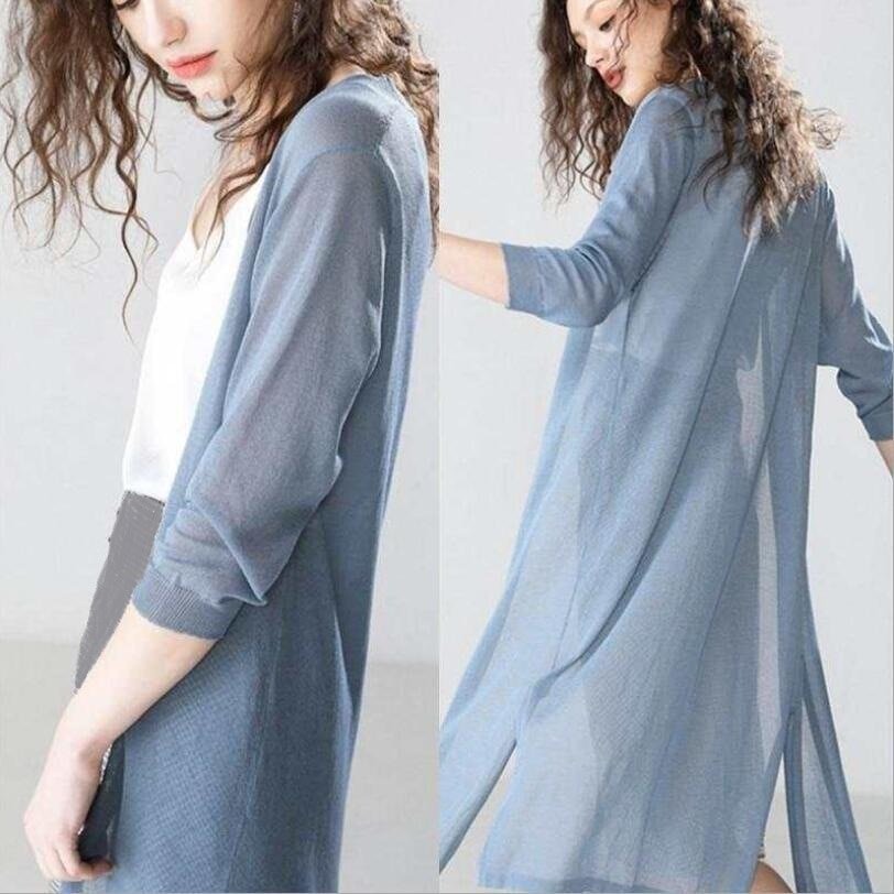 Cardigan Women Long Lightweight - Bubble Girl