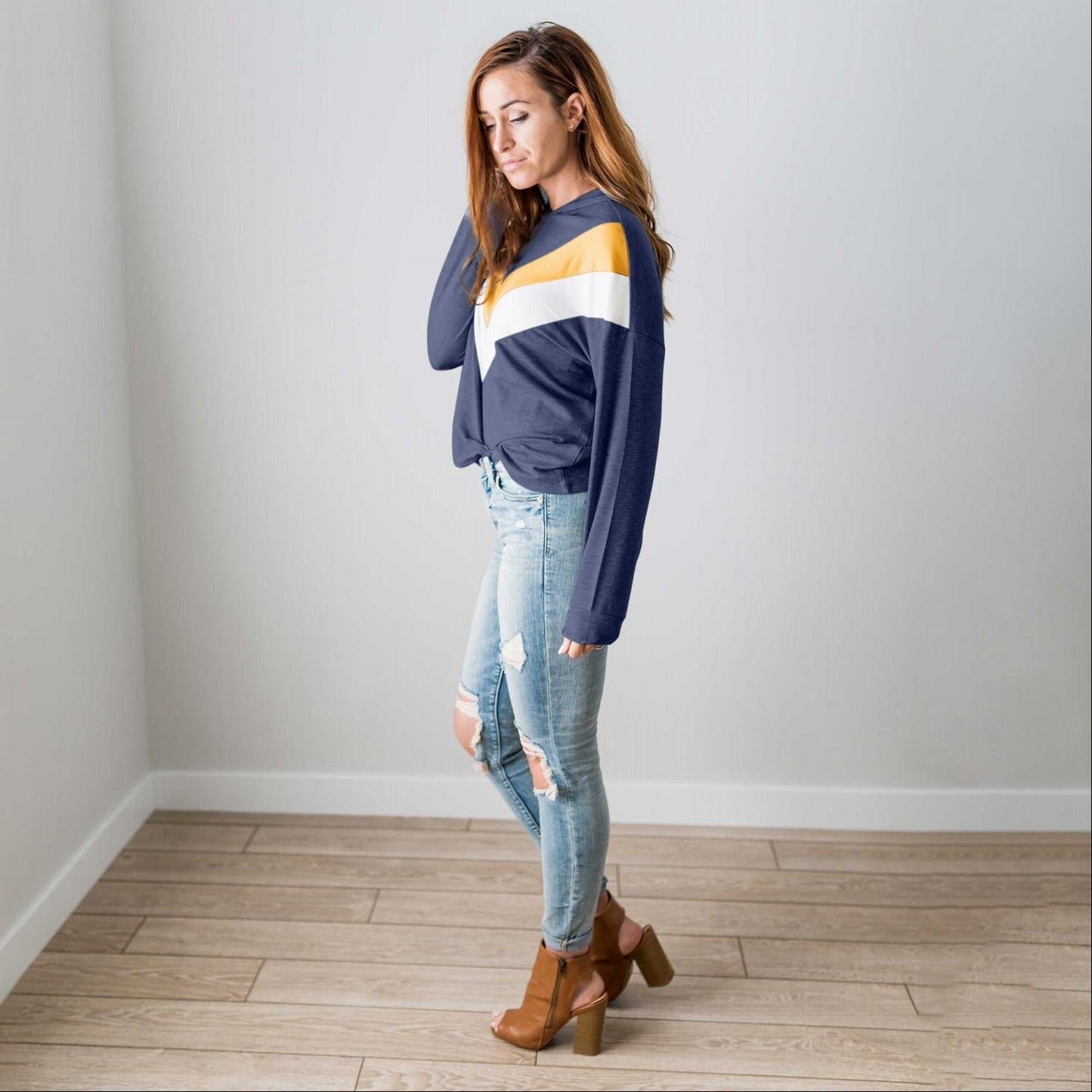 Chevron Long Sleeve Top - Bubble Girl