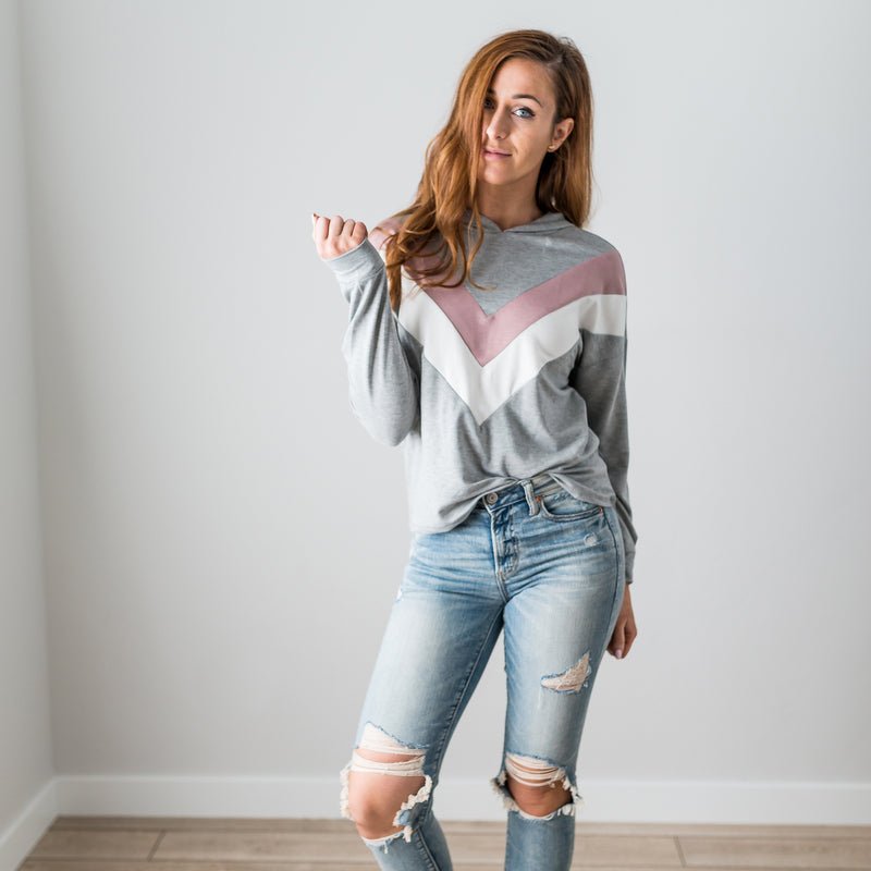 Chevron Long Sleeve Top - Bubble Girl