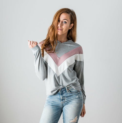Chevron Long Sleeve Top - Bubble Girl