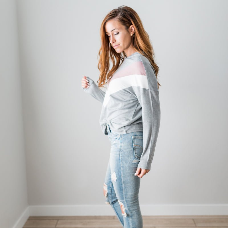 Chevron Long Sleeve Top - Bubble Girl