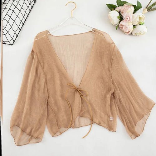 Chiffon Shawl Tie - Front Short - Bubble Girl