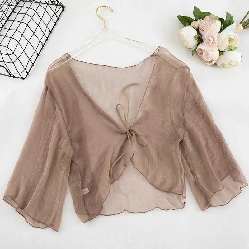 Chiffon Shawl Tie - Front Short - Bubble Girl