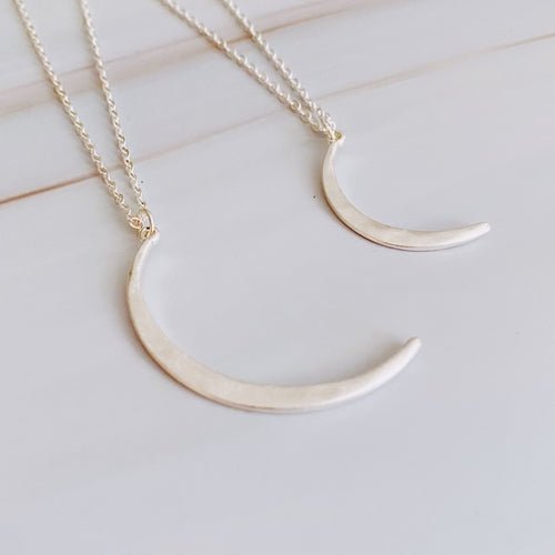 Crescent Duo Necklace Set Of 2 - Bubble Girl