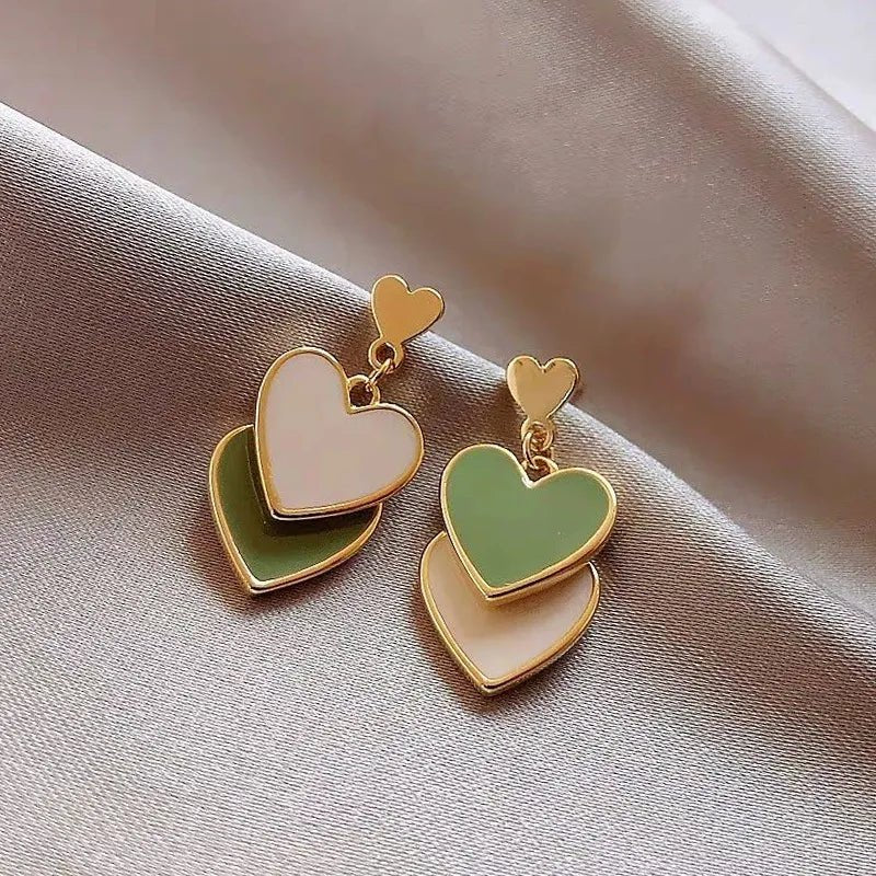 Daily Red Hearts Girls Doop Earrings Love Bohemian Earrings Fashion New Women Accessories - Bubble Girl