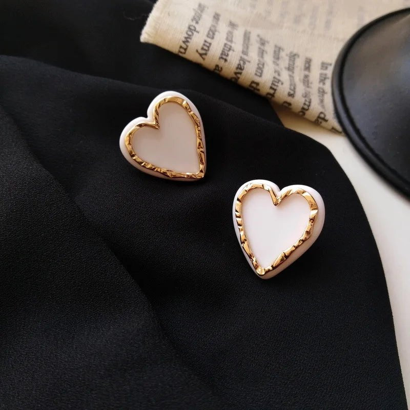 Daily Red Hearts Girls Doop Earrings Love Bohemian Earrings Fashion New Women Accessories - Bubble Girl
