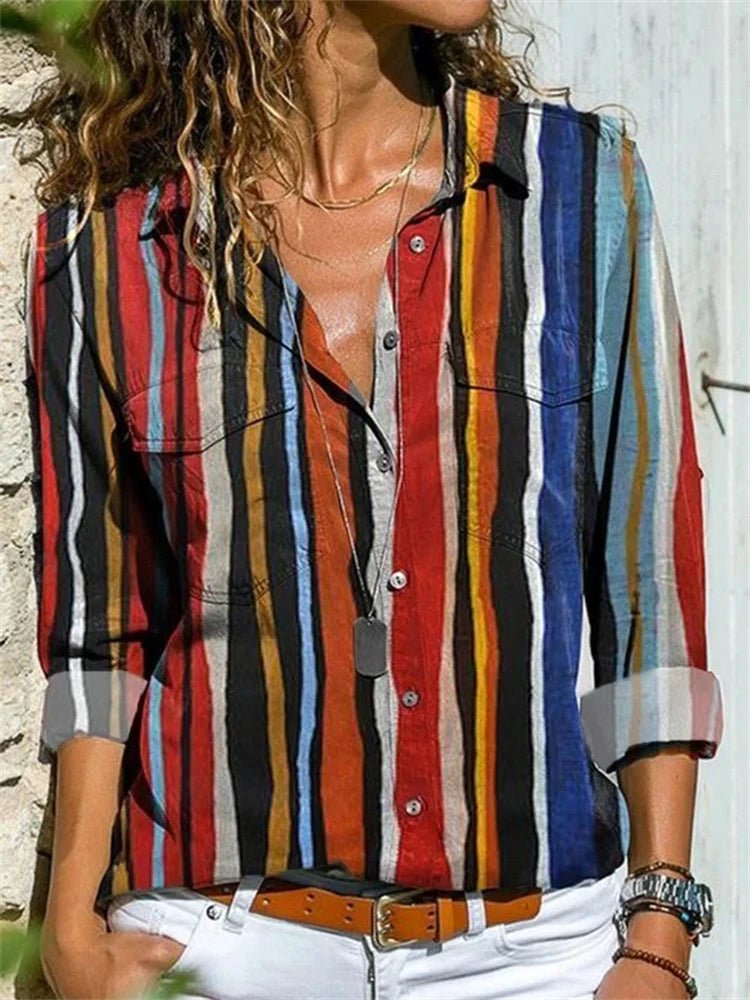 Elegant Fashion Women Shirt Loose Long Sleeve Large Size Shirt Women - Bubble Girl