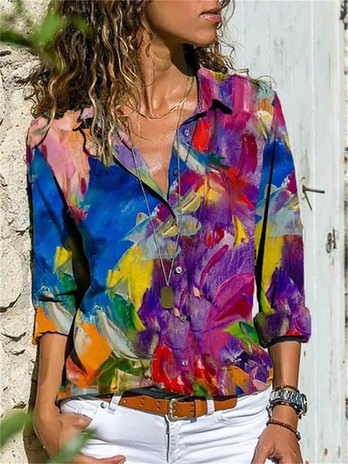 Elegant Fashion Women Shirt Loose Long Sleeve Large Size Shirt Women - Bubble Girl