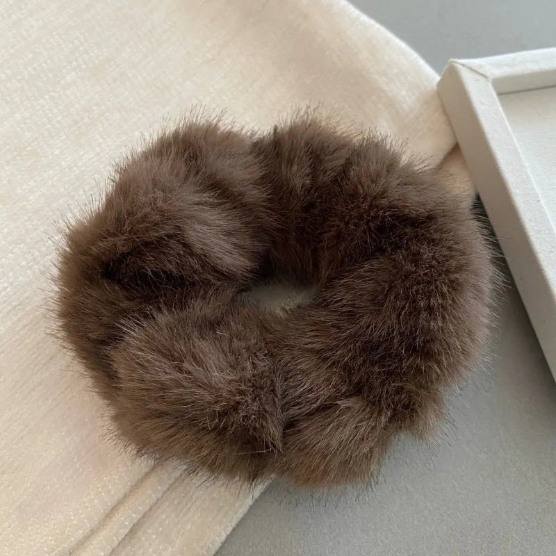 Fur Elastic Hair Bands Scrunchies - Bubble Girl