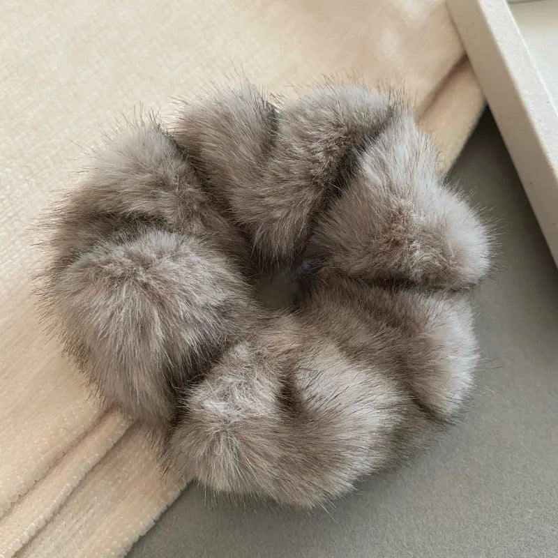 Fur Elastic Hair Bands Scrunchies - Bubble Girl
