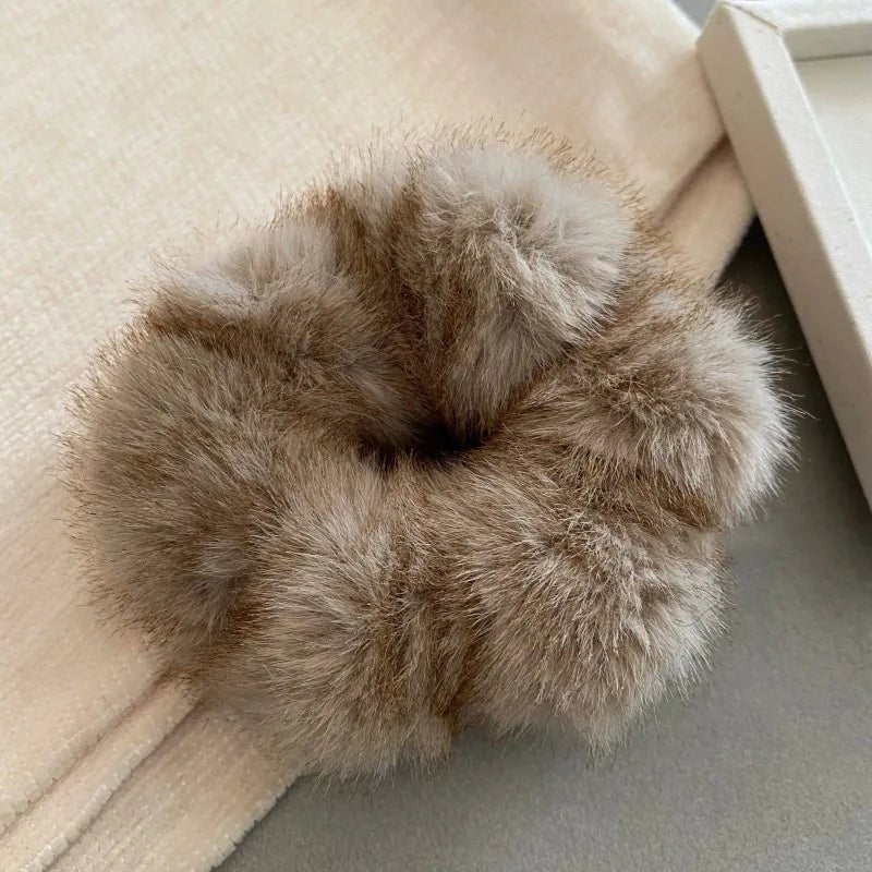 Fur Elastic Hair Bands Scrunchies - Bubble Girl