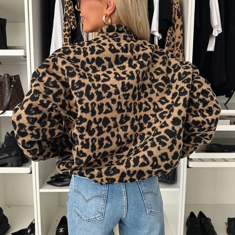 Leopard Collar Jacket - Bubble Girl