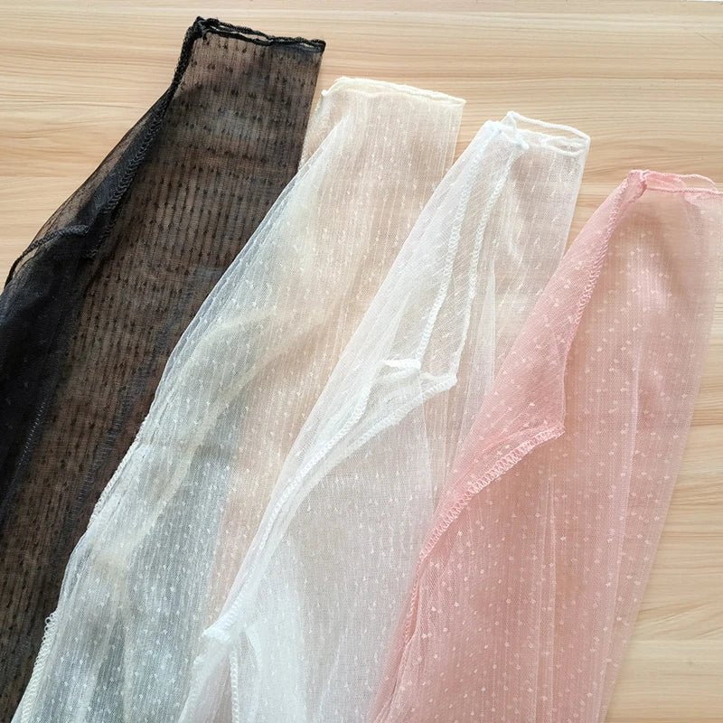 Mesh T-Shirts Transparent Lace Blouse Long Sleeve - Bubble Girl