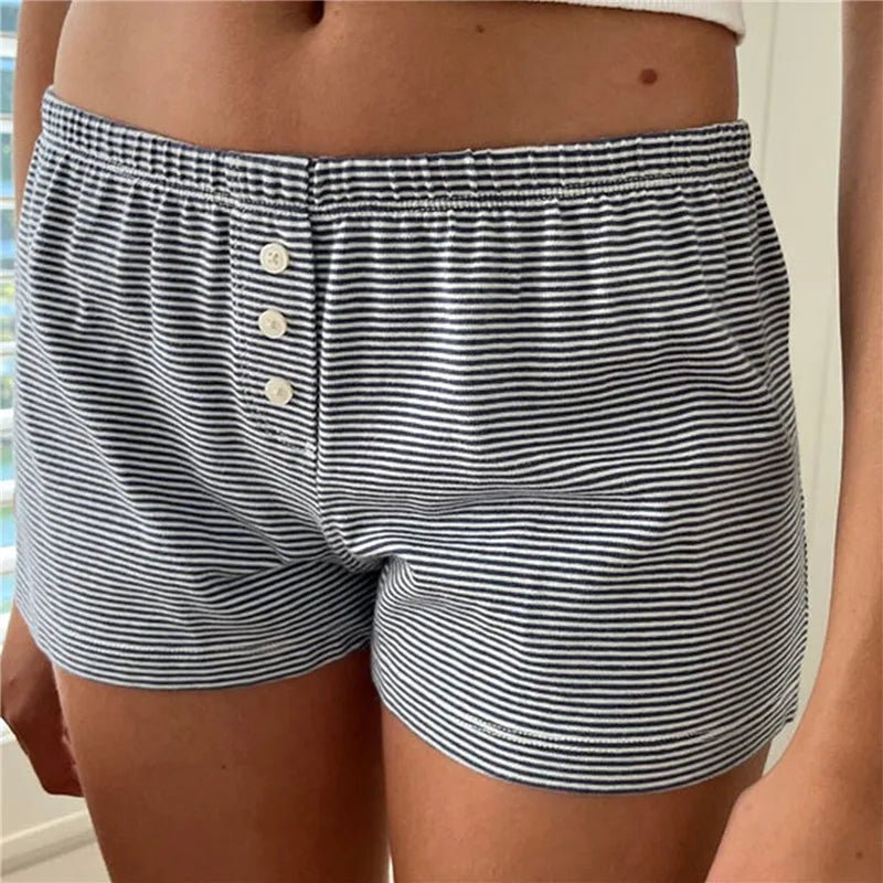 Women Pajamas Shorts Solid/Floral/Striped Print - Bubble Girl