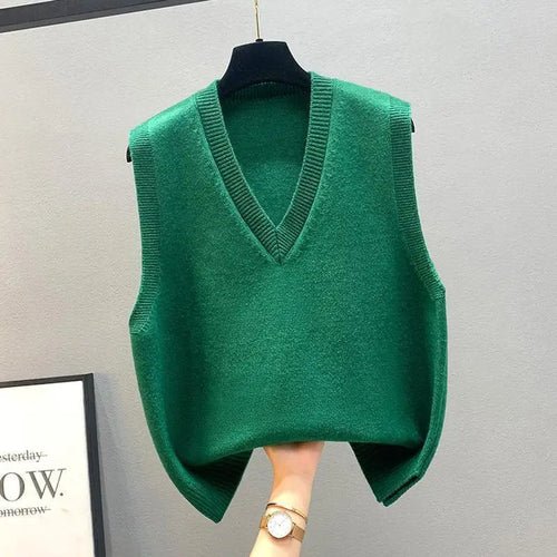Women's Knitted Sweater Vest - Bubble Girl