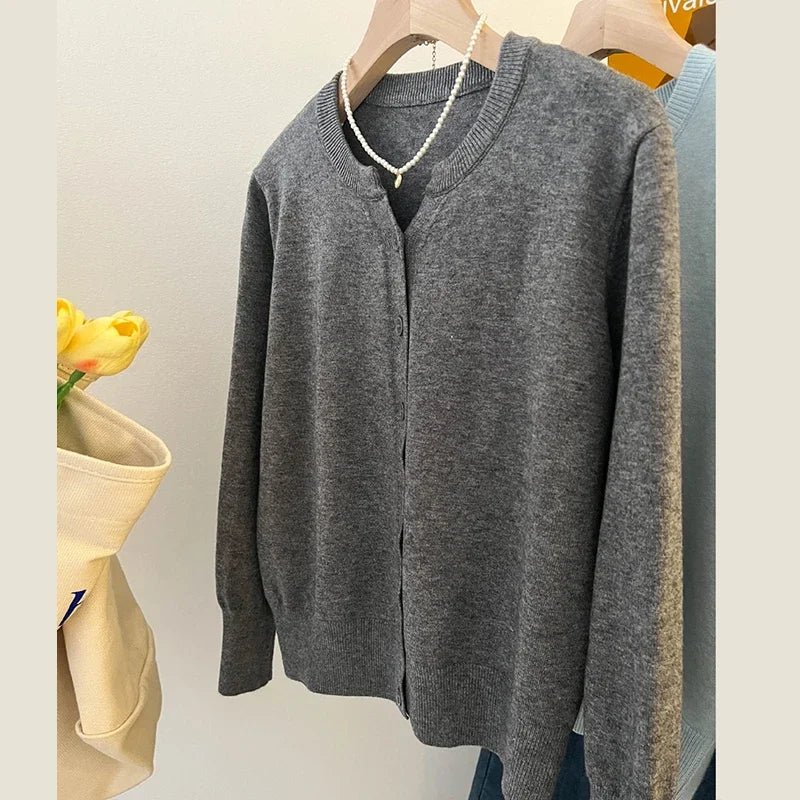 Women's Thin Knit Sweater Cardigan - Bubble Girl
