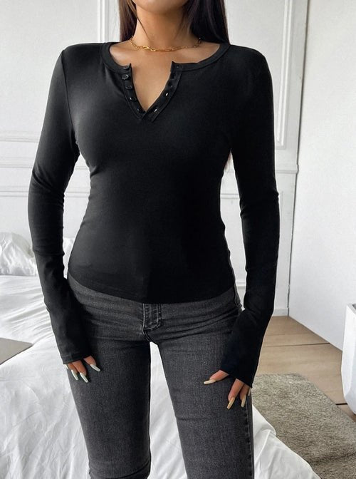 Y2K Clothes Autumn Sexy Spicy Girl Niche Long Sleeved Chic Button Knit - Bubble Girl