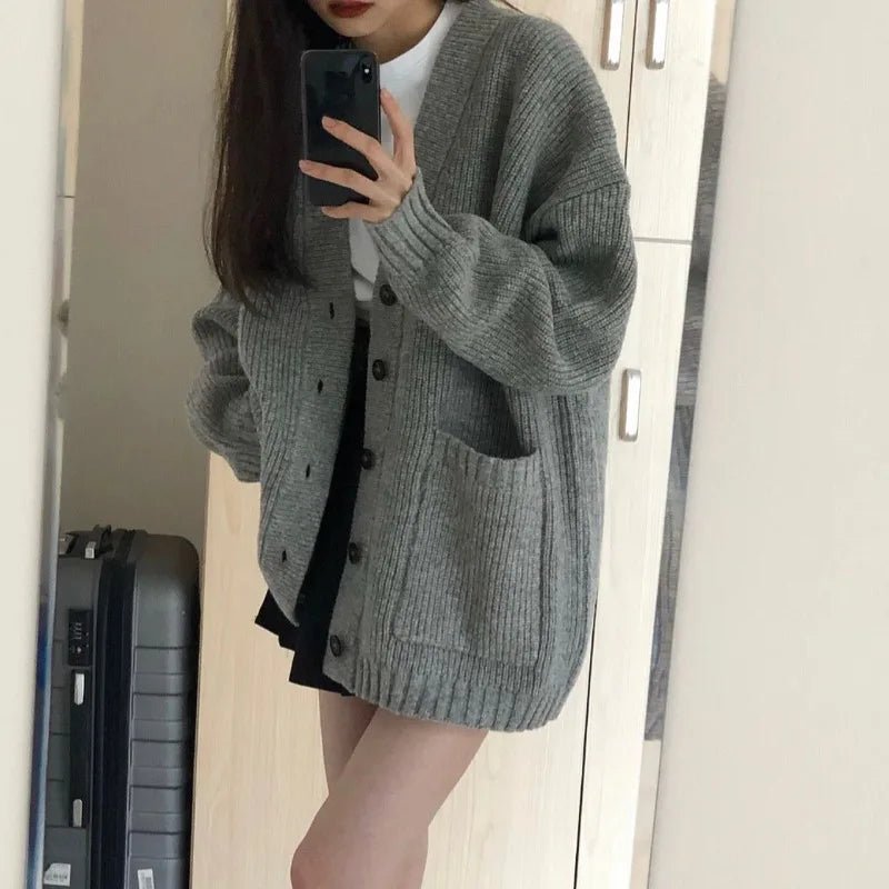 Autumn Cardigan Fashion Sweater Long Sleeve - Bubble Girl