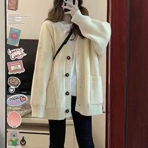 Autumn Cardigan Fashion Sweater Long Sleeve - Bubble Girl