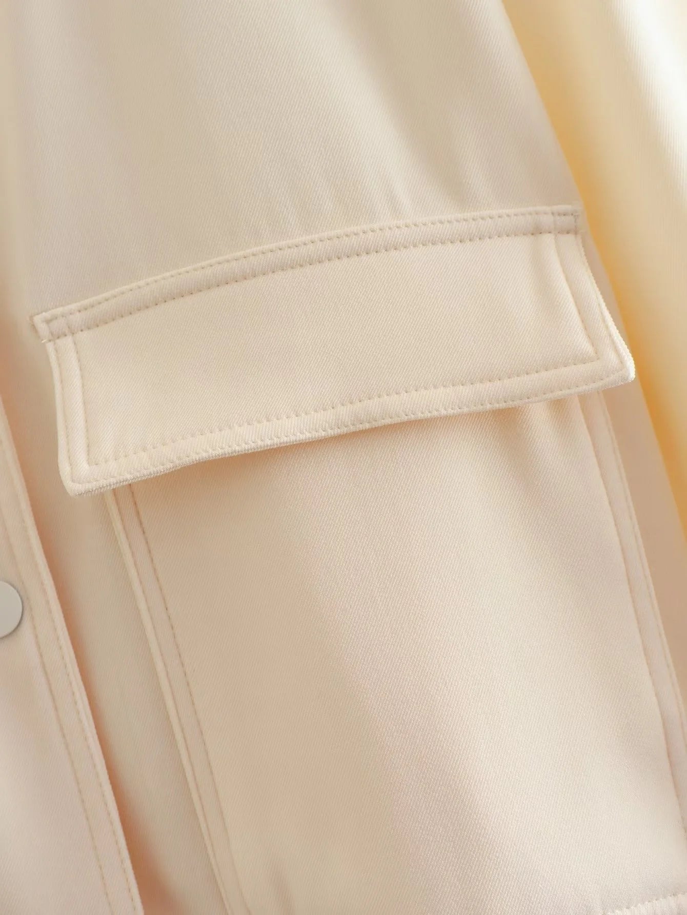 Bomber Jacket Coat Beige - Bubble Girl