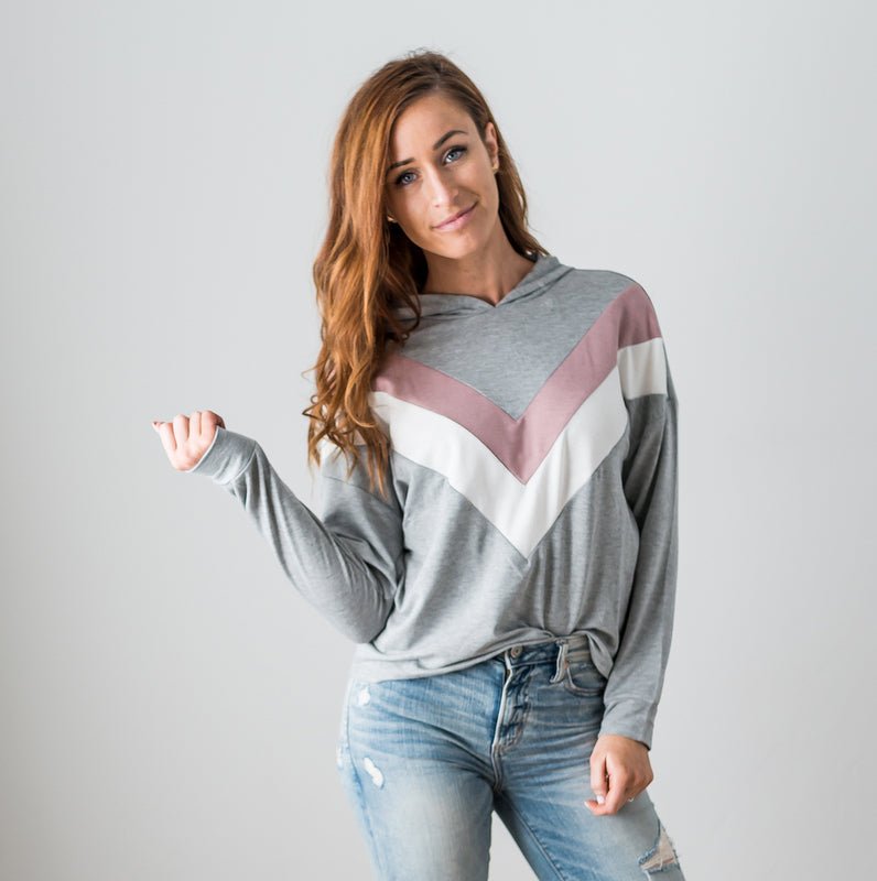 Chevron Long Sleeve Top - Bubble Girl