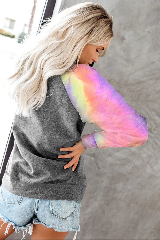 Crewneck Camo Print Long Sleeve Sweatshirts - Bubble Girl