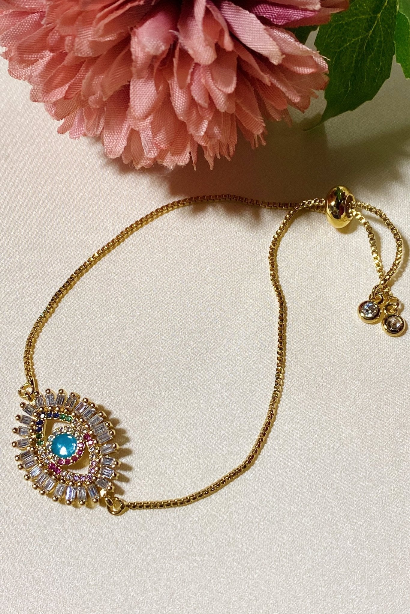 Crystal Eye Slide Bracelet - Bubble Girl