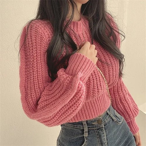 Lantern Long Sleeve Women Sweater - Bubble Girl
