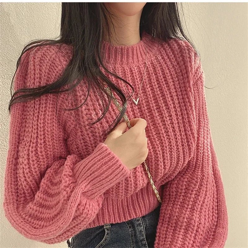 Lantern Long Sleeve Women Sweater - Bubble Girl