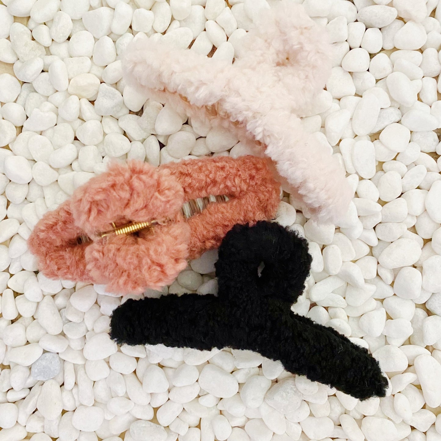 Teddy Love Hair Claw Set Of 3 - Bubble Girl