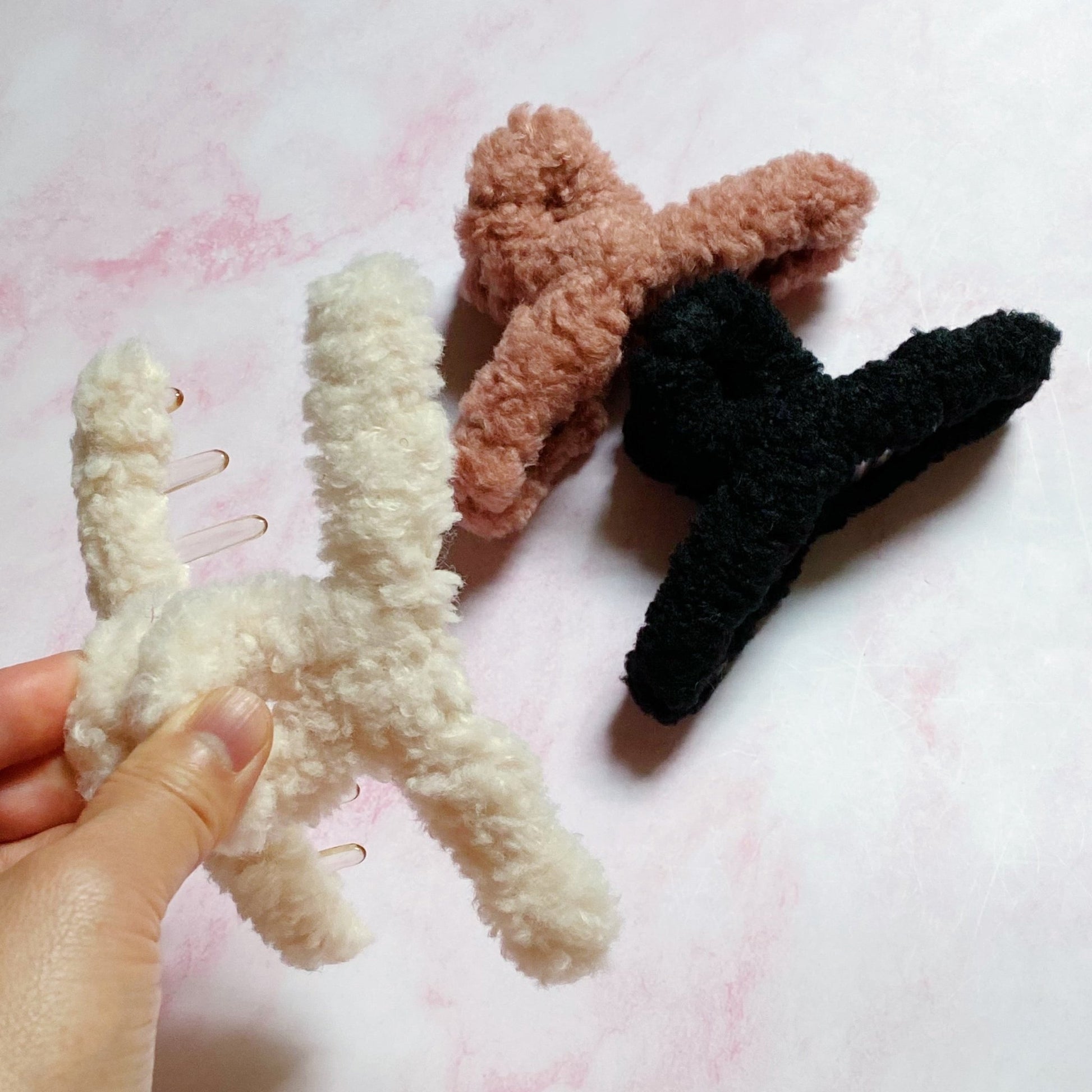 Teddy Love Hair Claw Set Of 3 - Bubble Girl