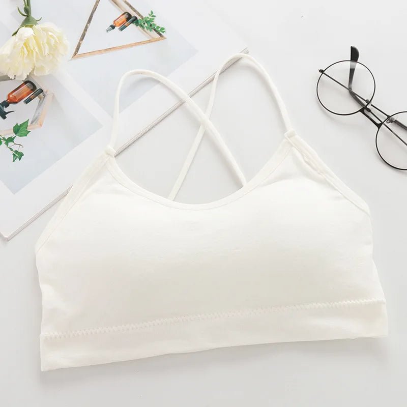 Top Women Cross Strap BackSport Top Yoga Fitness Bra - Bubble Girl