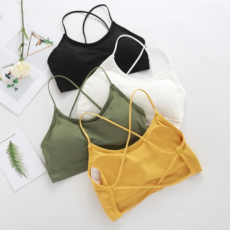 Top Women Cross Strap BackSport Top Yoga Fitness Bra - Bubble Girl