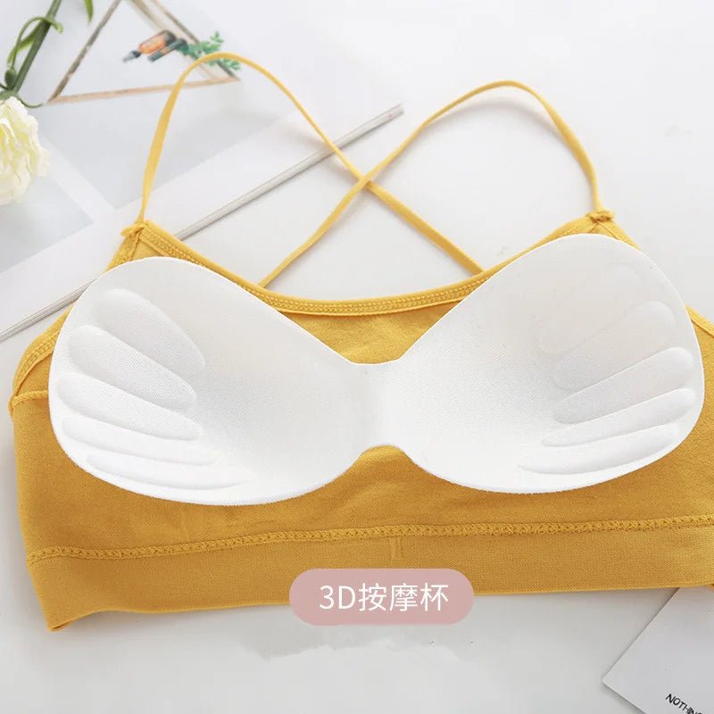 Top Women Cross Strap BackSport Top Yoga Fitness Bra - Bubble Girl