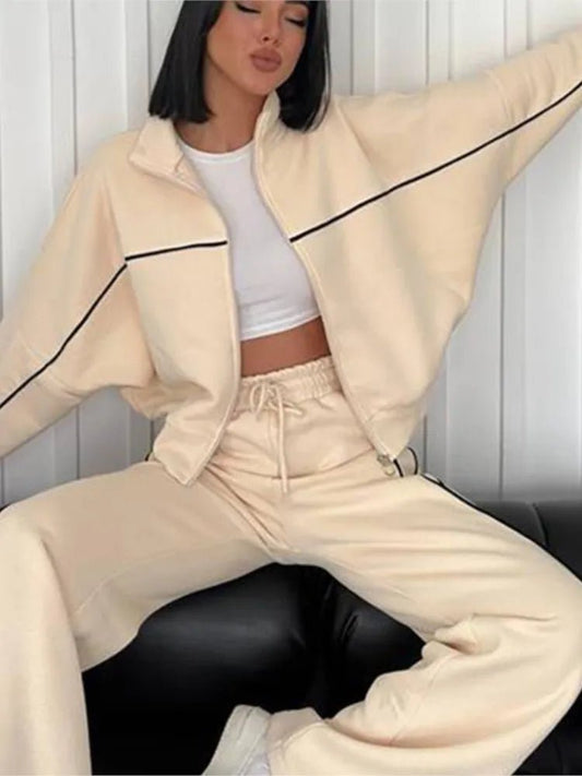Women's Casual Long - Sleeved Set - Bubble Girl