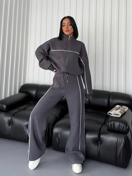 Women's Casual Long - Sleeved Set - Bubble Girl