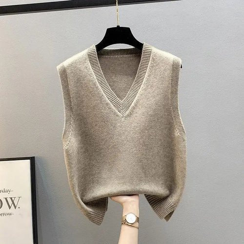 Women's Knitted Sweater Vest - Bubble Girl